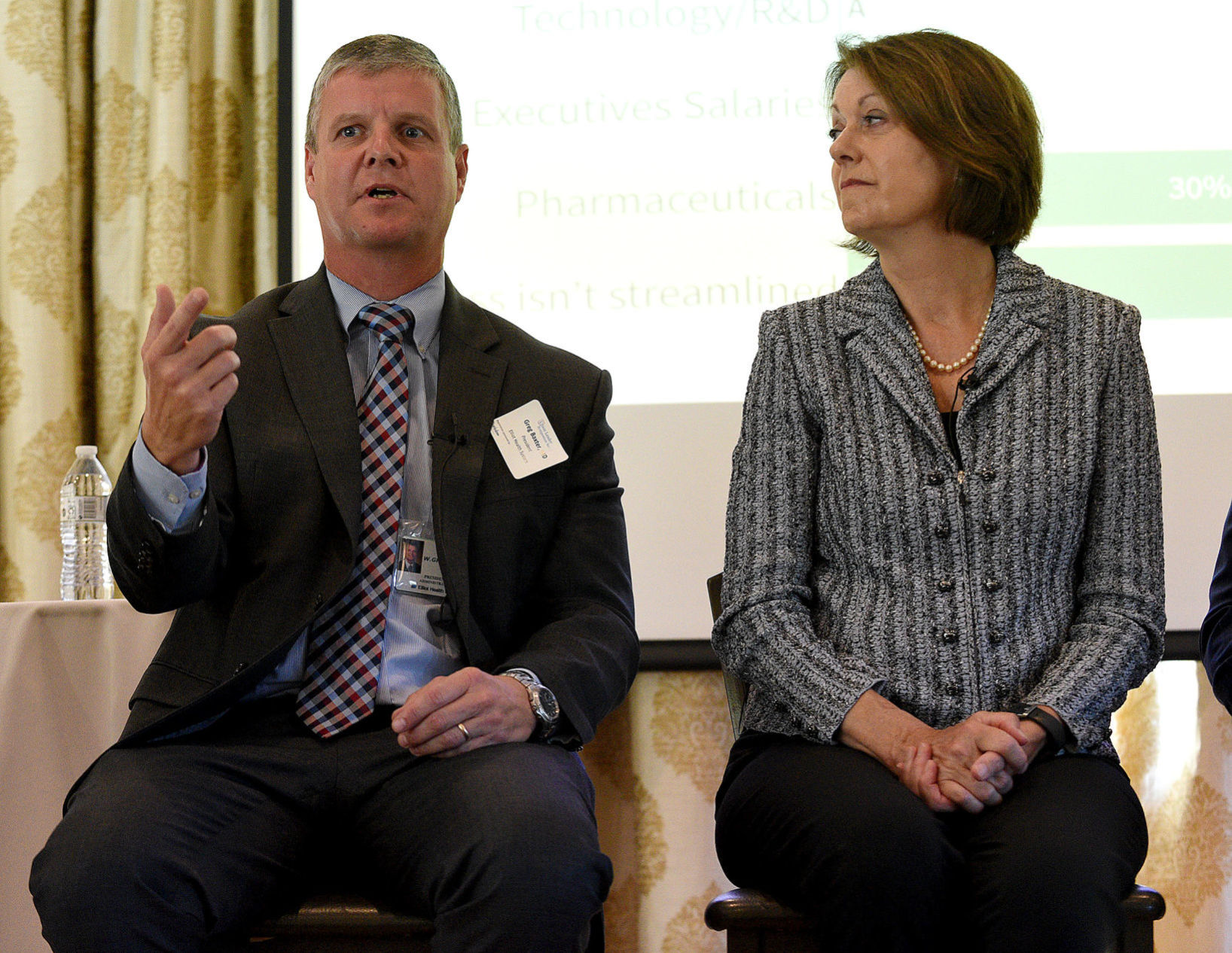 Greg Baxter and Joanne Conroy